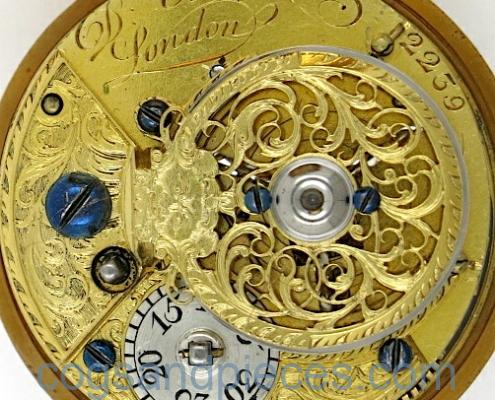 Gold pair cased London verge